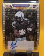 Marketplace image: 2026 Leaf Pro Set # 1/1 Super Gold Prismatic Lajohntay Wester Auto Superfractor