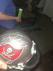 Mike Alstott Signed Mini Helmet