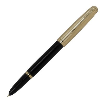 PARKER Fountain Pen 51 Premium Black GT Medium Nib 18K Nib in Giftbox, 2123512