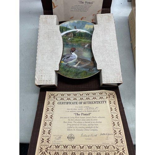 1980s Knowles Collector Plates of Ducks, Lot of 5 --Authentication Included