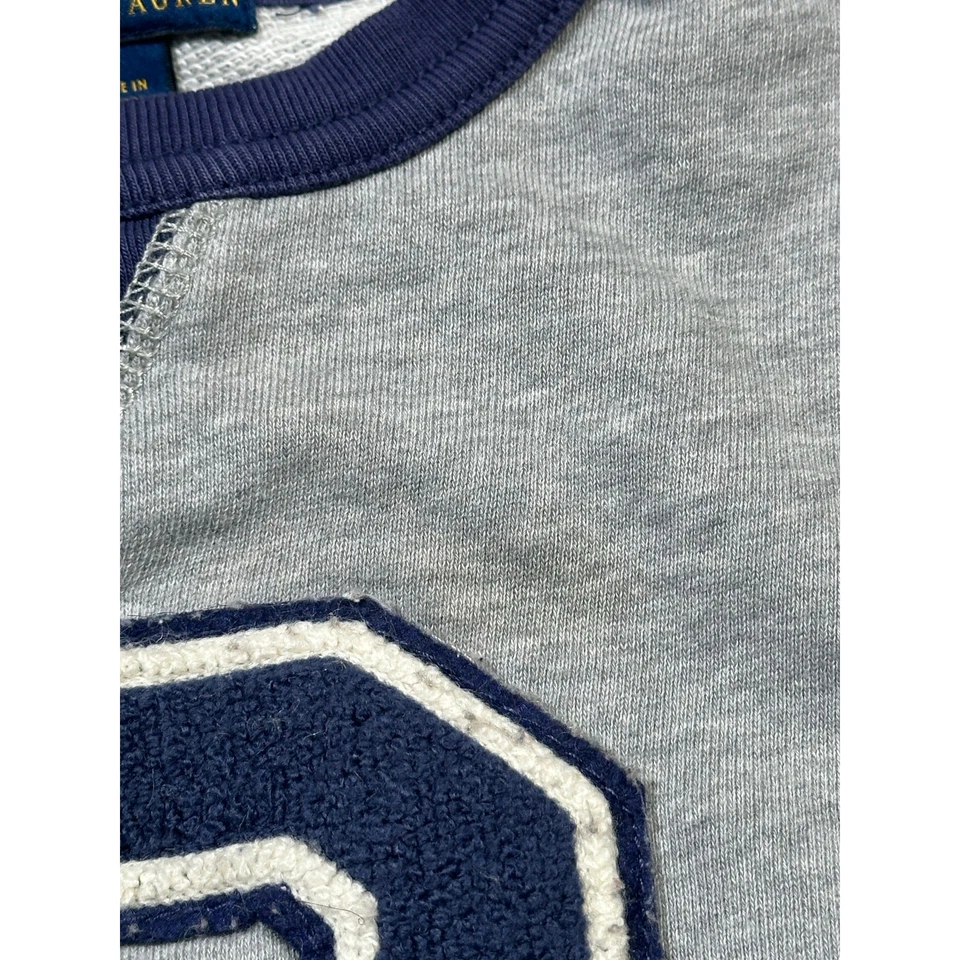 Polo Ralph Lauren Sudadera Gris Ala P Logo Pullover Jóvenes Niños Talla 5 Foto 4 de 4