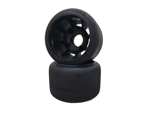 BSR (Blue) Featherweight black wheels for 1/10 pan car
