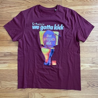 Fatboy Slim Kick That Gangsta S**t DJ Band T-Shirt Large Maroon