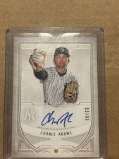 2019 Topps Definitive Collection Chance Adams Auto /50 Yankees
