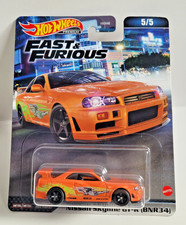 Hot Wheels 2023 Fast & Furious Nissan Skyline GT-R (BNR34) Orange