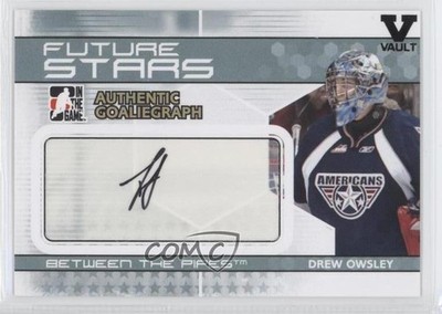 2009 ITG Between the Pipes GoalieGraphs Vault Black Drew Owsley #A-DO Auto n7w