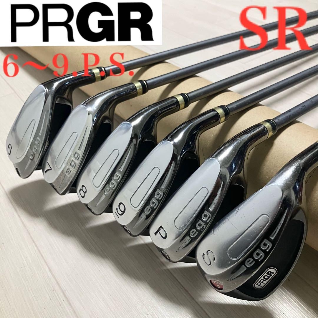 PRGR Egg II Pro Gear Iron Set 6 pcs SR Flex Carbon Shafts