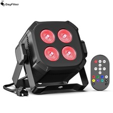 4x15W RGBW LED Par Stage Lights DMX Remote Sound Activated DJ Disco