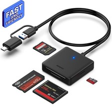 4in1 USB 3.0 USB-C SD Micro SD MS CF Card Reader Adapter 4 Cards Simultaneously