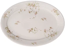 Haviland Poppies Schleiger 377 Limoges France Oval Serving Platter 16 x 11.25
