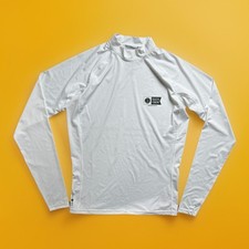 Salty Crew Rash Guard Shirt Mens Large White UPF 40 Long Sleeve Surf Swim