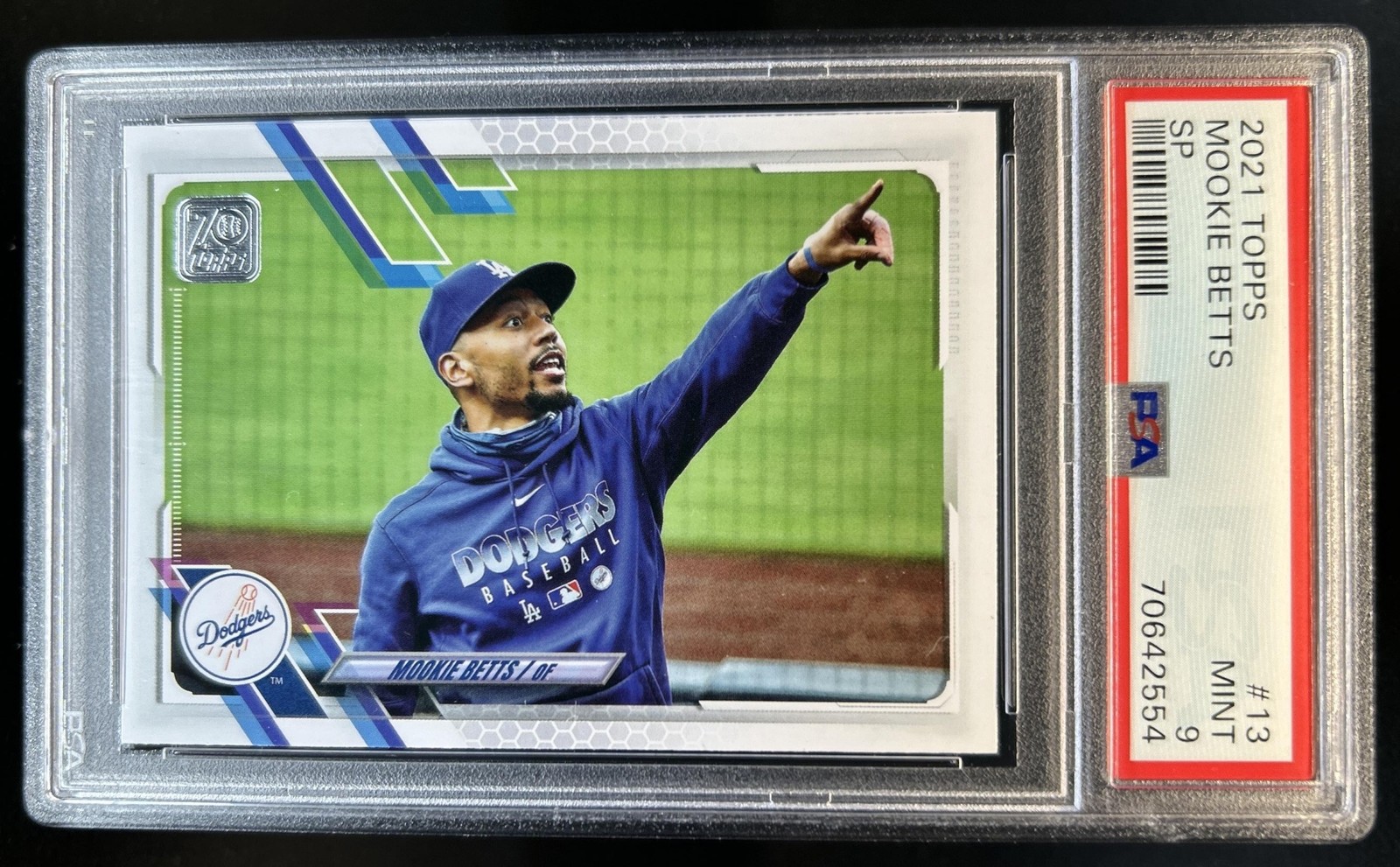 2021 Topps Mookie Betts SP #13 Dodgers PSA 9