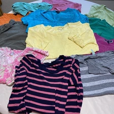 Woman’s Clothing Lot Of 12 Tops Size Medium Preowned Common And Mall Brands