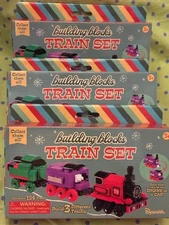 TOYSMITH Building Blocks Train Set #6947 Build 3 Trains THREE SETS NEW
