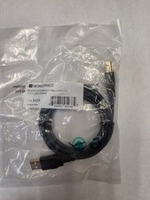 6ft USB 2.0 A Male to B Male 28/24AWG Cable - Gold Plated - BLACK 5438
