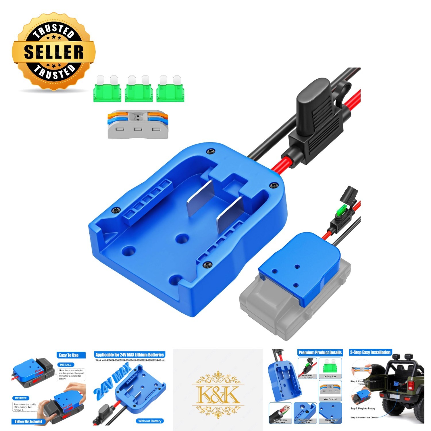 Power Wheels Battery Adapter Image 1