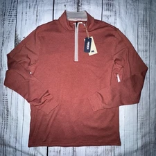 Normal Brand Puremeso Weekend Quarter Zip Red Size Large $98 MSRP. NWT