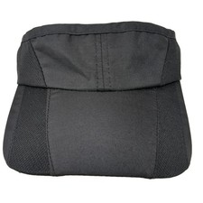 Unbranded Golf Strapback Sun Visor Cap Black One Size Adjustable Blank