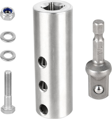 Trailer Jack Drill Adapter Compatible with 1 Inch Jack Drive Shaft, with 1/2 Inc