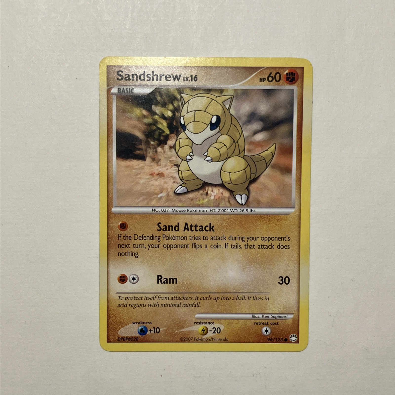 Sandshrew 96/123 Mysterious Treasures Regular