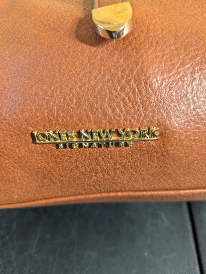 Jones New York Signature Bolso de Mano Marrón Bolso de Hombro Cartera Cuero Sintético Foto 2 de 4
