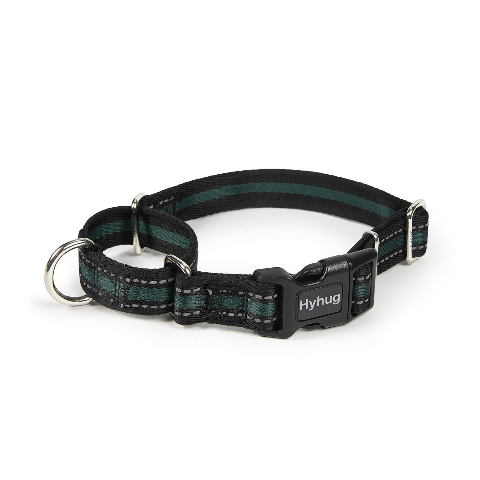 Collier martingale réfléchissant pour chien avec boucle rapide et sécurisée
