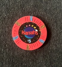Harrah`s Casino * 5$ Poker Chip Jeton * Las Vegas * Strip * Boulevard