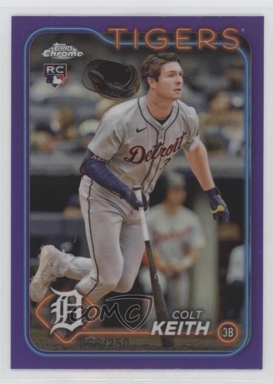 2024 Topps Chrome Update Purple Refractor /250 Colt Keith #USC8 s5q
