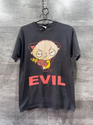 Vintage 00s Family Guy Evil Stewie Griffin Graphic Print T-Shirt Size M