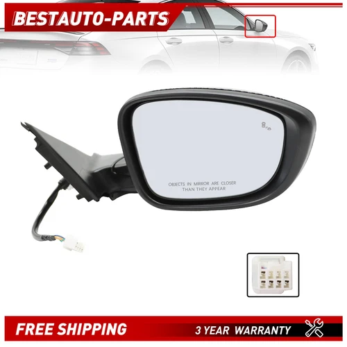 Right Power Mirror w/ Blind Spot For Honda Accord 2023 2024 Hybrid Sport Sport-L