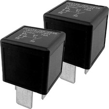 12VDC 70A 4-Pin Automotive Relay Pack of 2 for High-Current Applications