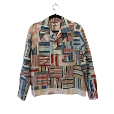 LNWOT Bode Patchwork Oxford Shirt Full Sleeve, $630 Retail Size M/L