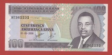 BURUNDI  100 FRANCS 2006 PICK # 37e UNC.