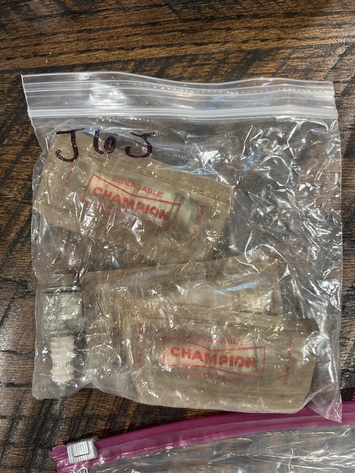 4 NOS Champion J-6J Spark Plugs