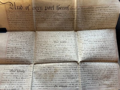 Dokument 1801 mit diversen Signaturen aus einer Sammlung Adelsbriefe  Pergament