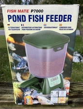 Fish Mate P7000 Large 6 lbs Capacity Rain-Resistant Automatic Pond Fish Feeder
