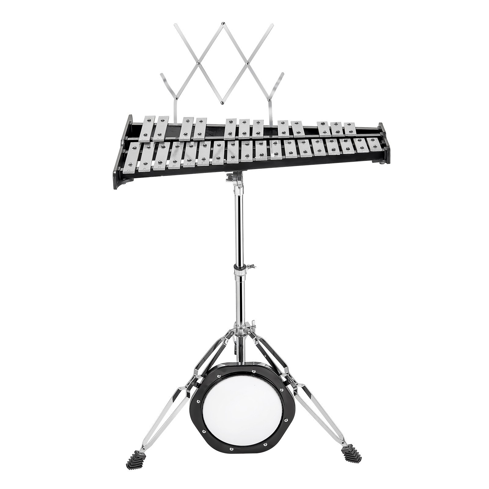 VEVOR 30 Note Glockenspiel Xylophone Bell Kit, Professional Percussion Instrumen