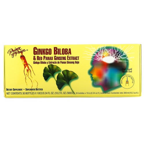 Ginkgo Biloba & Red Panax Ginseng Extract, 30 Bottles, 0.34 fl oz Each - Picture 1 of 3