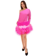 HPO Adult Women's Flamingo Costume Pink, Halloween Costume, HC-344