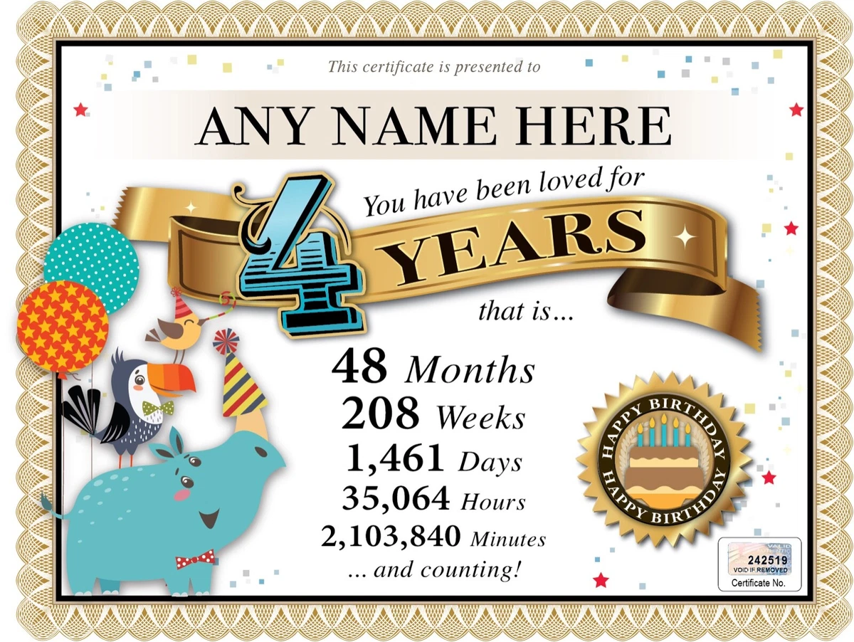 Personalized gift for 4 year best sale old