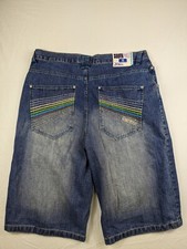 VTG Southpole Shorts Mens 42 Blue Denim Faded Loose Hip Hop Urban Y2K