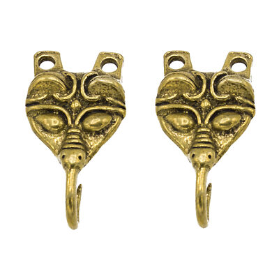 SET 2x Wadenwickel Haken Wikinger Wadenwickelhaken Germanen Frühmittelalter