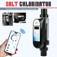 Pool Chlorine Generator Remote Control Up to 26,000 Gallons Pools Chlorinator