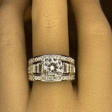 925 Silver Ring Size 6 Cubic Zirconia