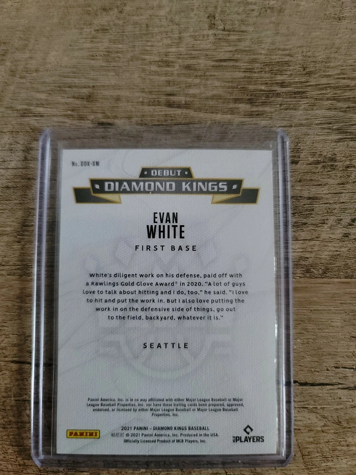 2021 Diamond Kings Evan White Debut Gray Frame - Image 2 of 2