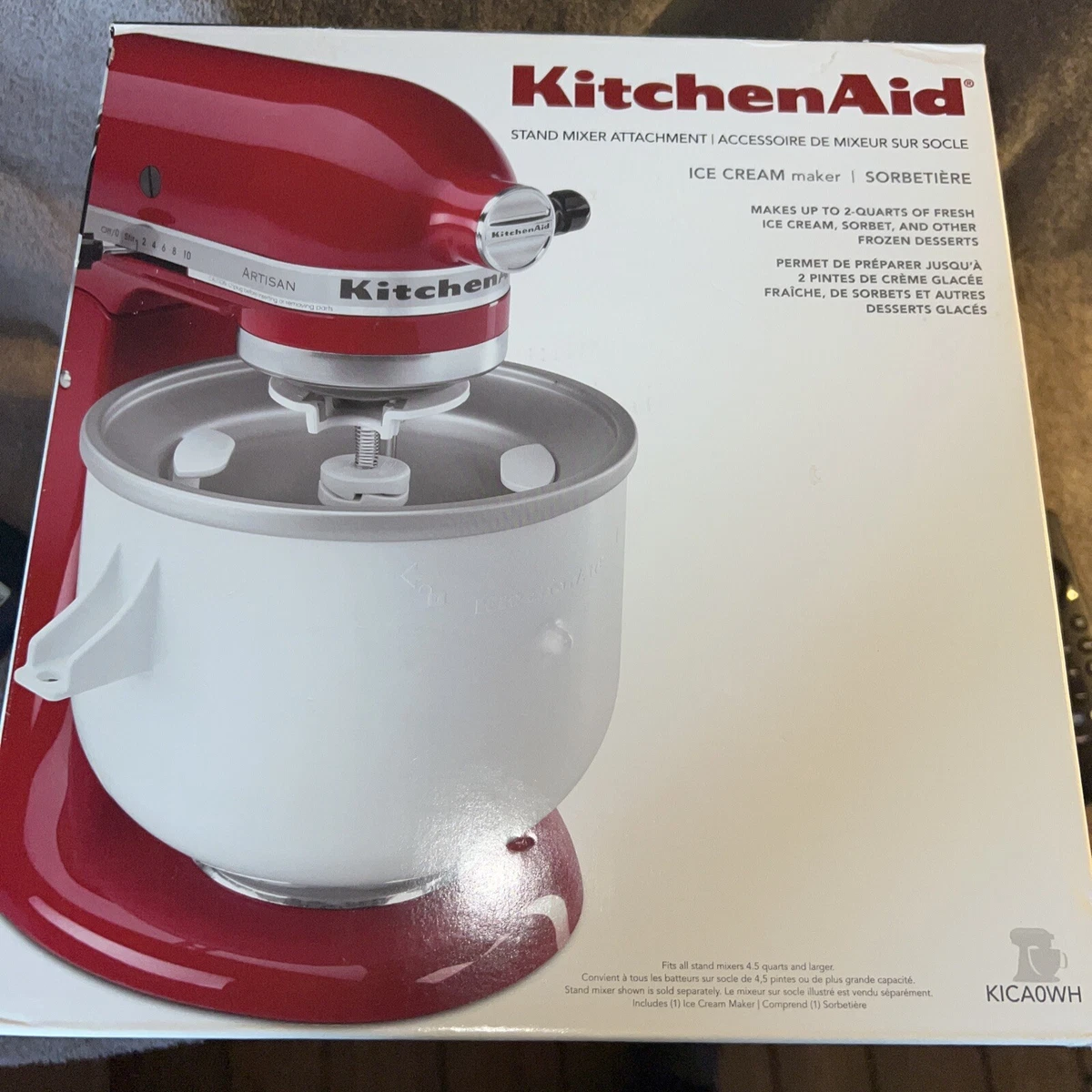 KitchenAid Ice Cream Maker Attachment - KICA0WH