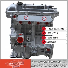 Auto Engine G4FD 1.6L Long Block Engine Assembly For Hyundai Kia 2012-2019 GAS