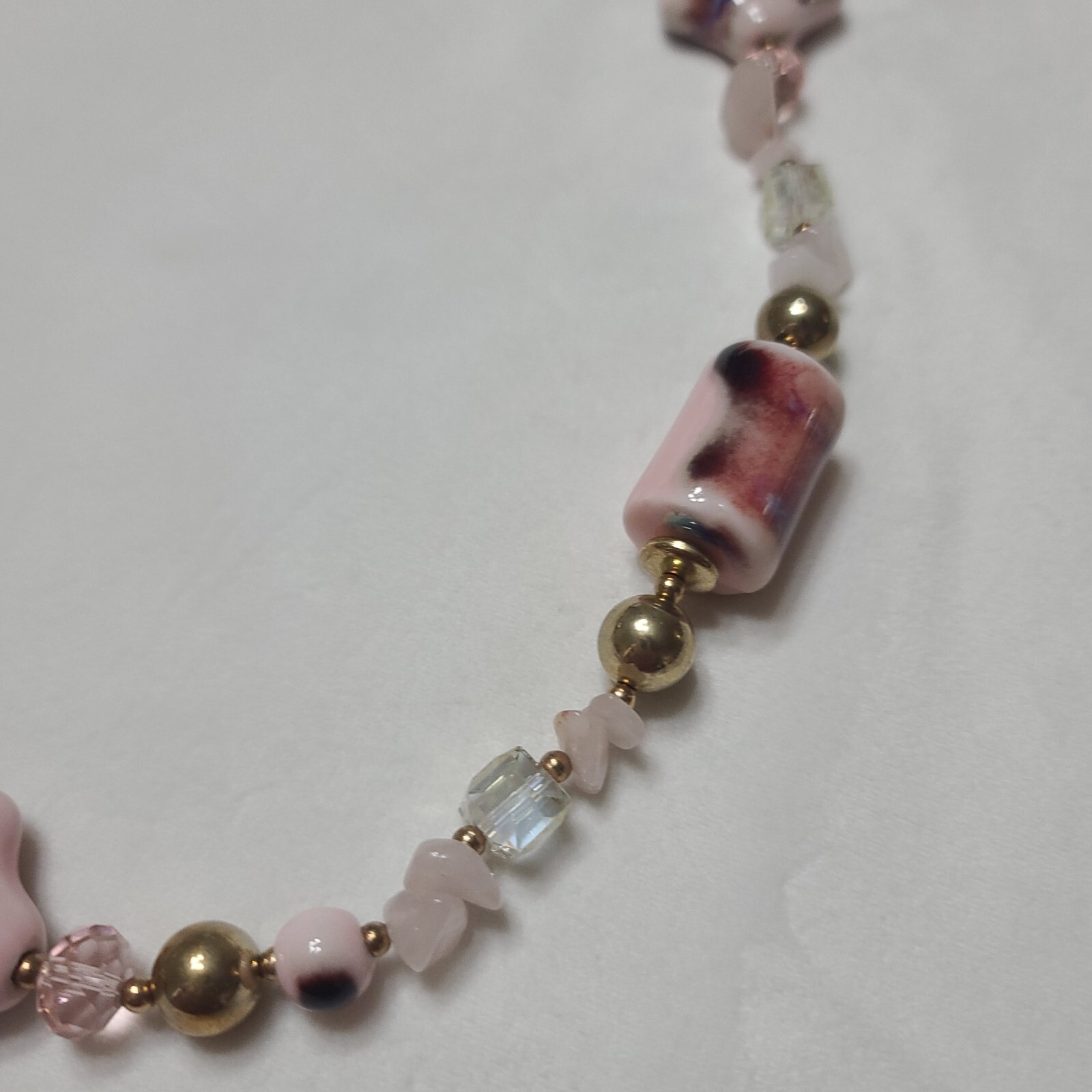 Gorgeous Statement Necklace Ceramic Shell & Tube … - image 7