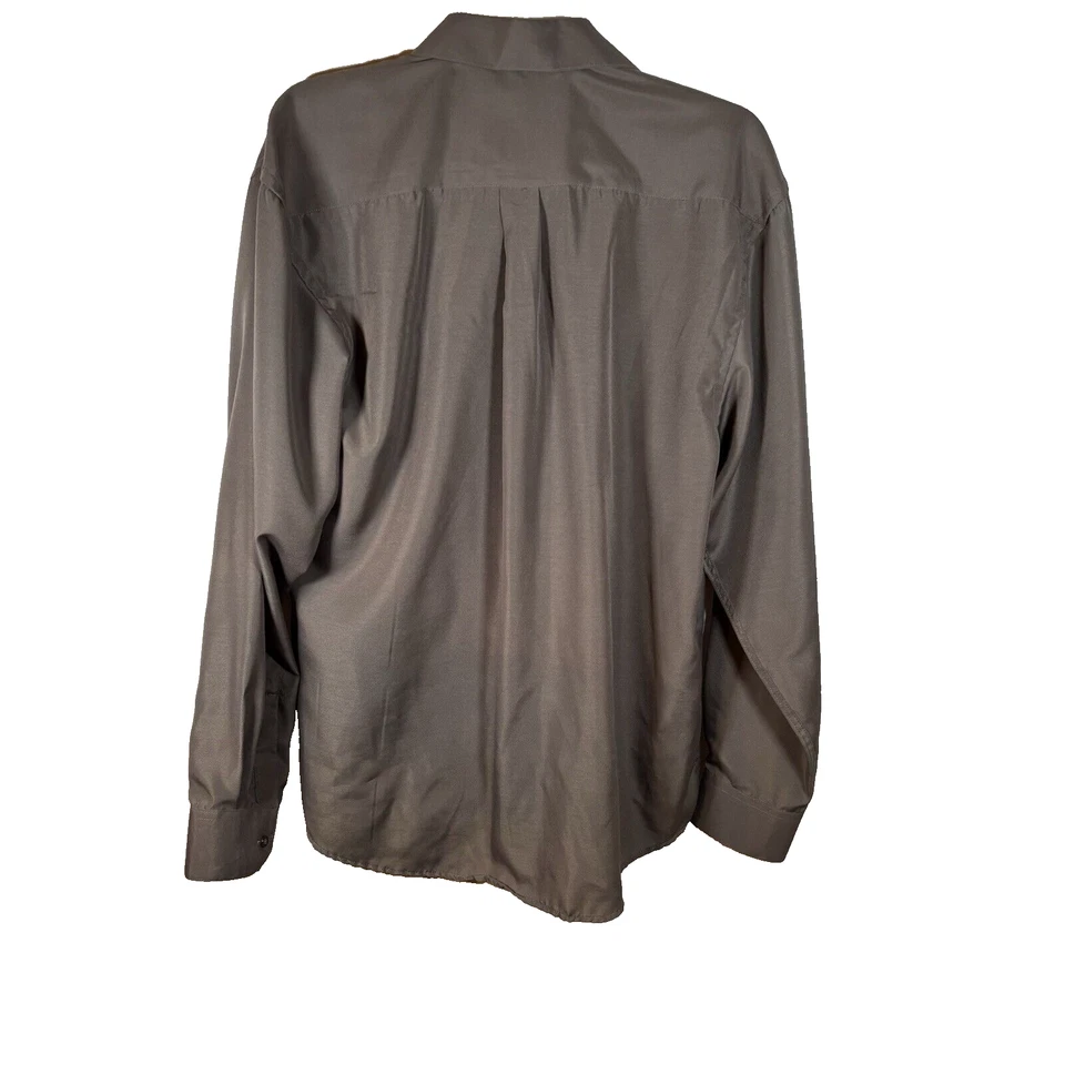 Camisa de vestir de manga larga para hombre Enrico Rossini talla M 34-35 15-15/1/2 marrón Foto 2 de 4