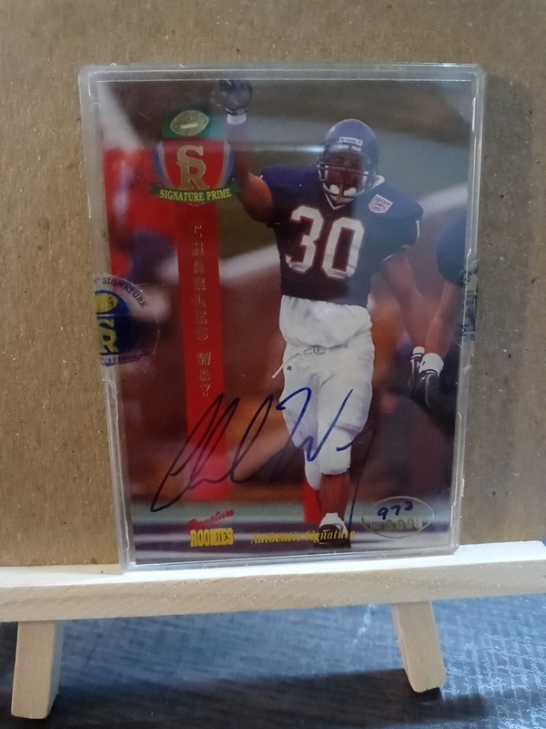 1995 Signature Rookies Signature Prime Charles Way Signed Card #47 973/3000